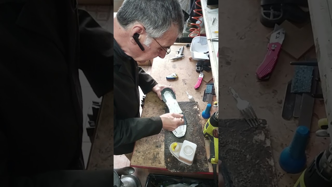 Suola; incollaggio policloroprenico, alogenante. Istruzioni per il calzolaio riparatore principiante
