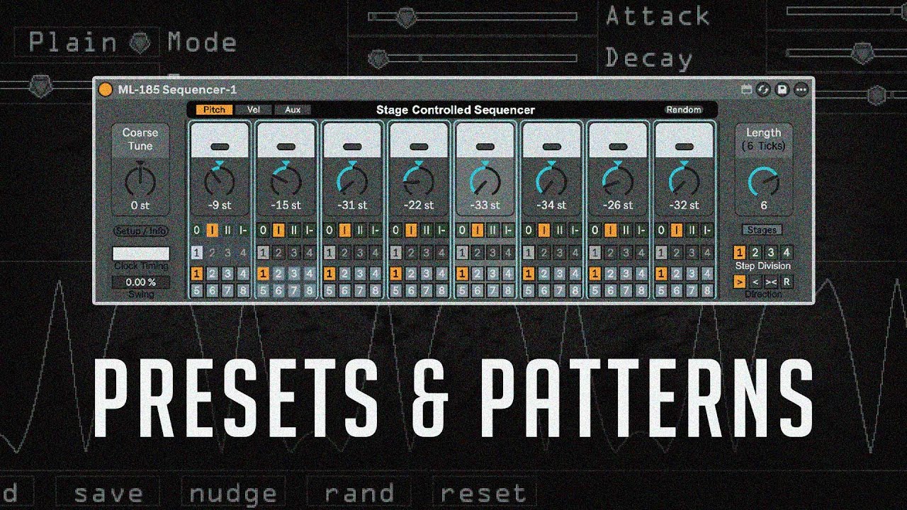 Generating Random Techno Presets & Patterns with a Free Synth + ML185