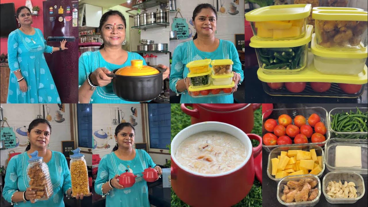 smart kitchen products🛍 sabji mandi🛍 useful meal prep tips +Lunch🍱 rajma🌺 semiya kheer🌺 rajma chawal