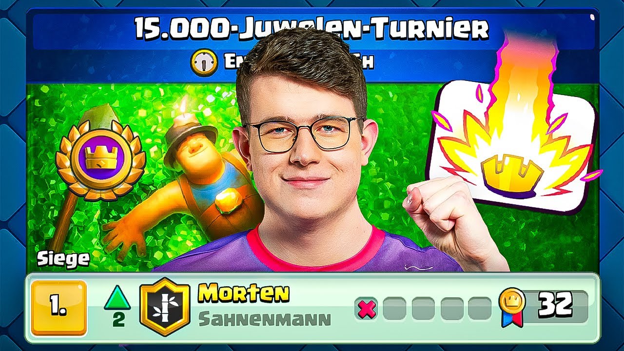 😱🥇ICH BIN PLATZ 1 DER WELT IM 15.000-JUWELEN-TURNIER...  | Clash Royale Deutsch