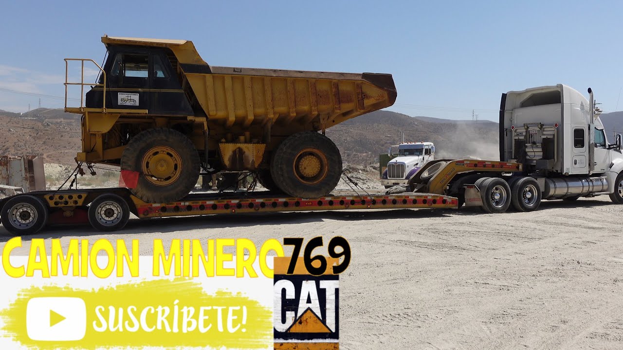 MOVIENDO CAMION MINERO 769 CATERPILLAR