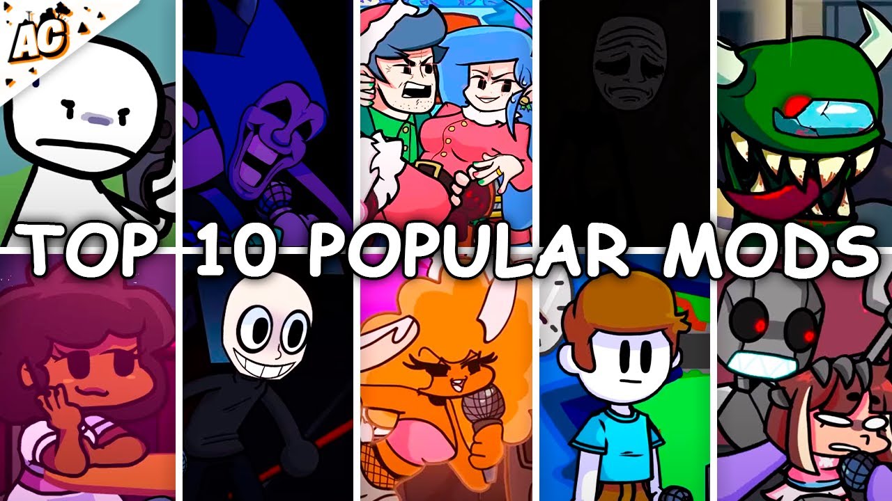Top 10 Popular Mods #3 - Friday Night Funkin'