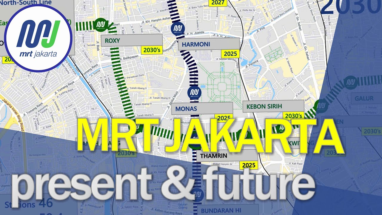 ANIMATION of the MRT Jakarta lines and future plans [2021] 🇮🇩