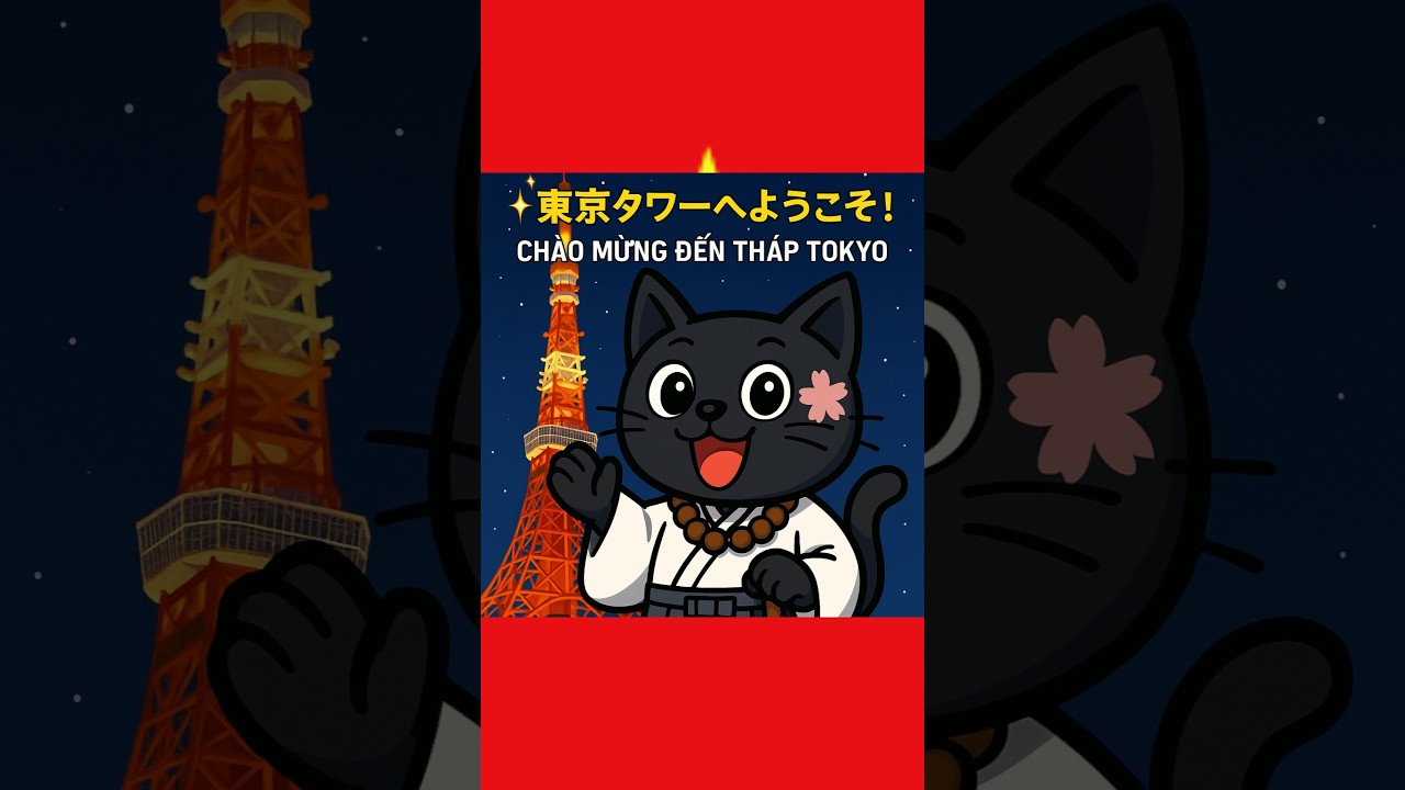「Tokyo Tower 🗼 | Kh&aacute;m ph&aacute; biểu tượng Nhật Bản c&ugrave;ng Nyan-da-furu 」