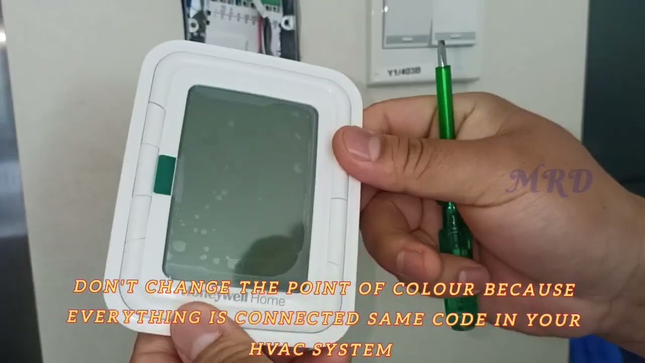 Replace the faulty thermostat (Honeywell) easily installation