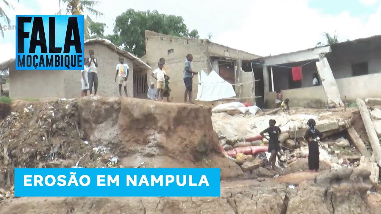 Dezenas de casas na iminência de desabar no bairro de Muahivire na Cidade de Nampula