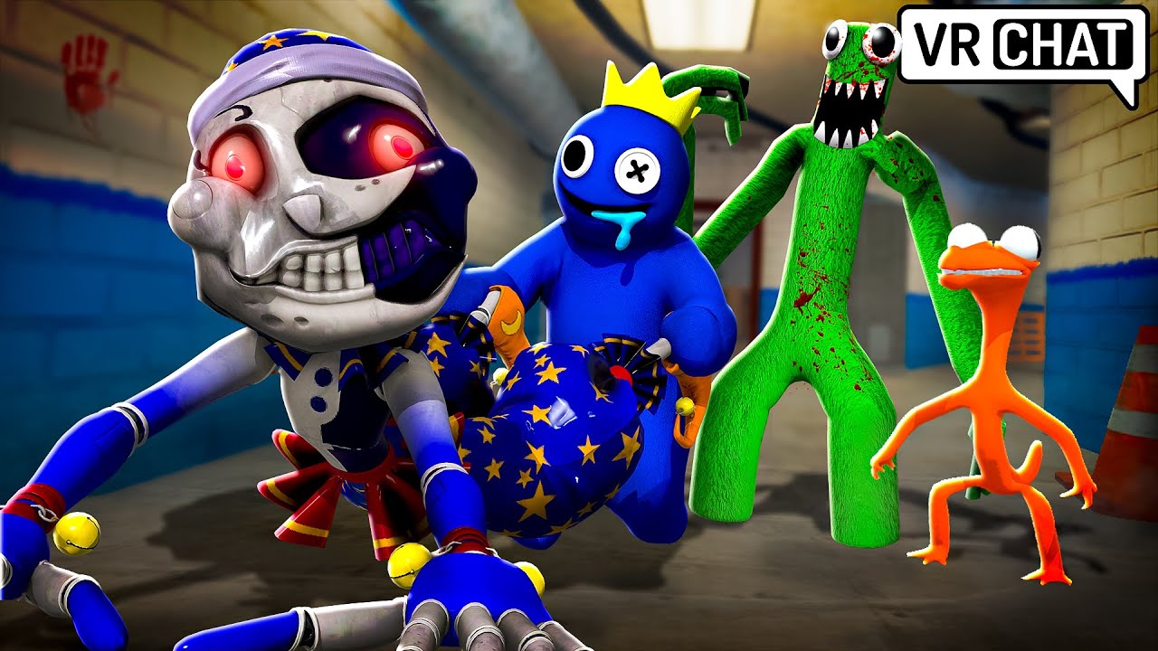 Moon Attacked By RAINBOW FRIENDS! in VRCHAT