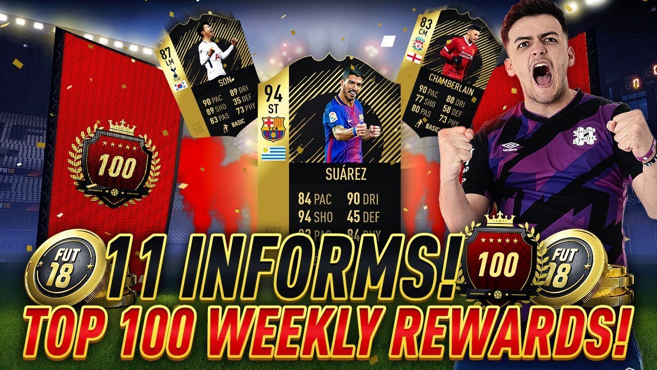 11 ИНФОРМОВ!! ЕЖЕНЕДЕЛЬНЫЕ НАГРАДЫ ИЗ ТОП-100 FUT CHAMPIONS!! ОТКРЫТИЕ ПАКОВ ULTIMATE TOTW!