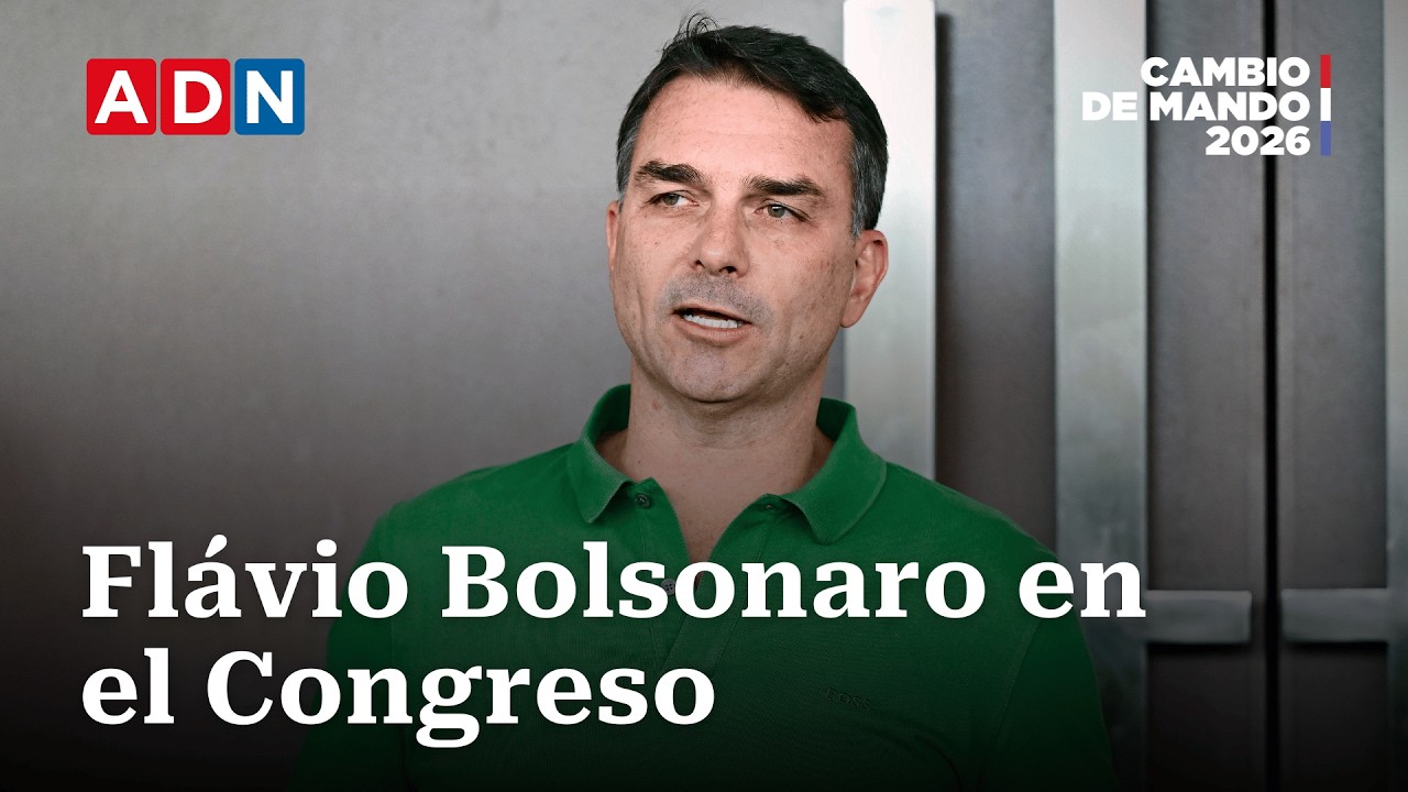 Fl&aacute;vio Bolsonaro llega hasta Valpara&iacute;so para el cambio de mando
