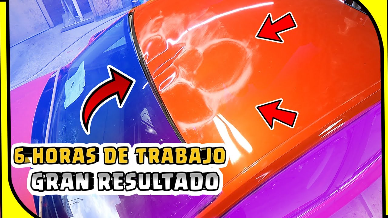 ✅como REPARAR GOLPE en el TECHO de un AUTO 👀