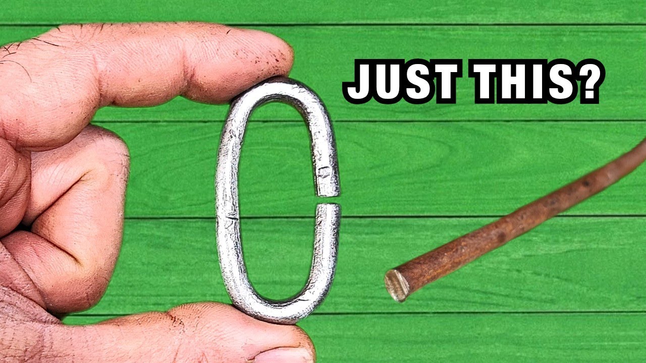 JUST THIS? Turns Rebar Into Perfect Chain Links! ⚙️🔥