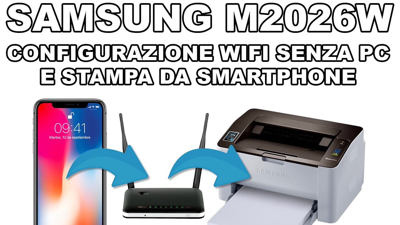 Samsung M2026W: Configurare il WI-FI e stampare da cellulare &egrave; facilissimo!
