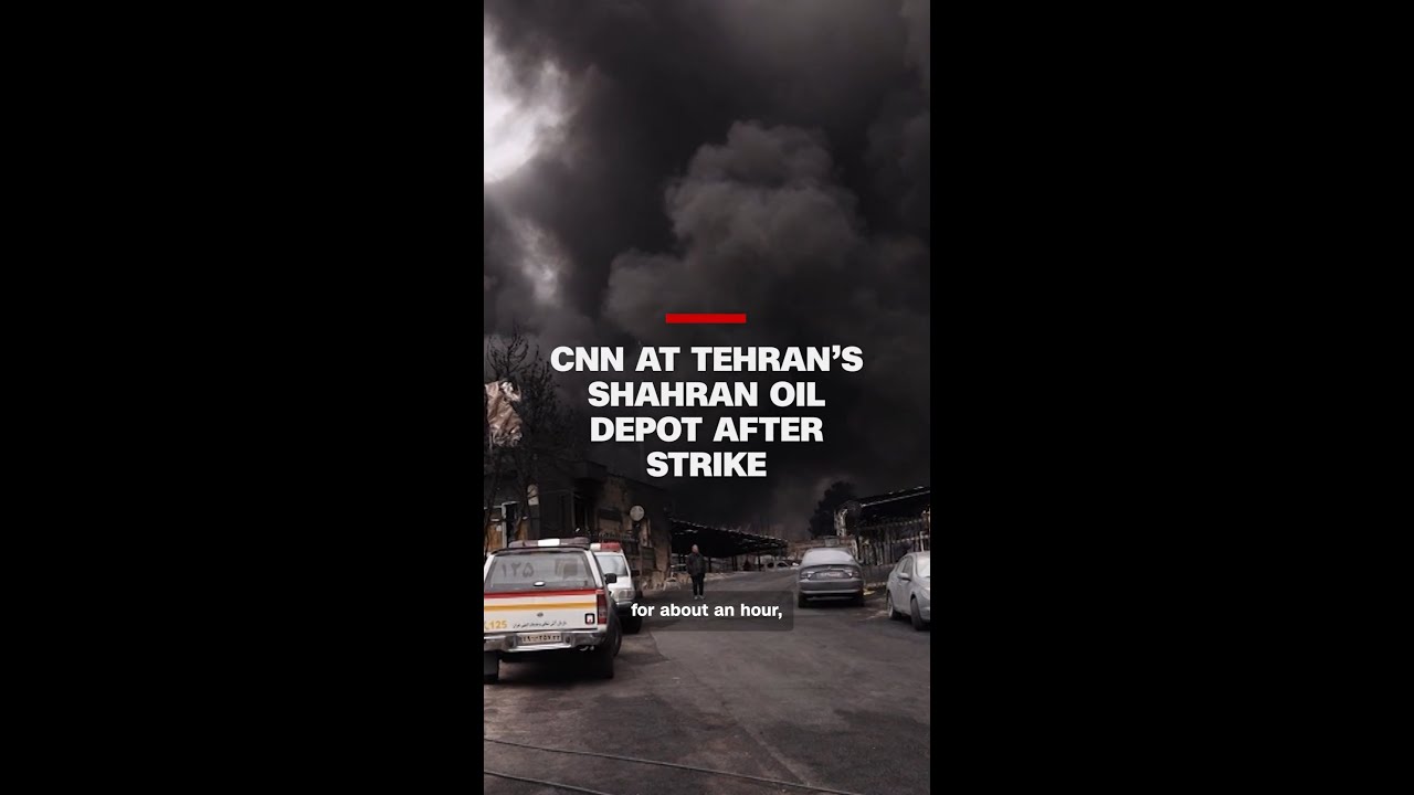CNN at Tehran&rsquo;s Shahran oil depot after strike