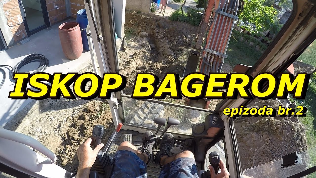PROJECT EXCAVATOR 48 / Iskop mini bagerom / priprema za postavljanje kocki..