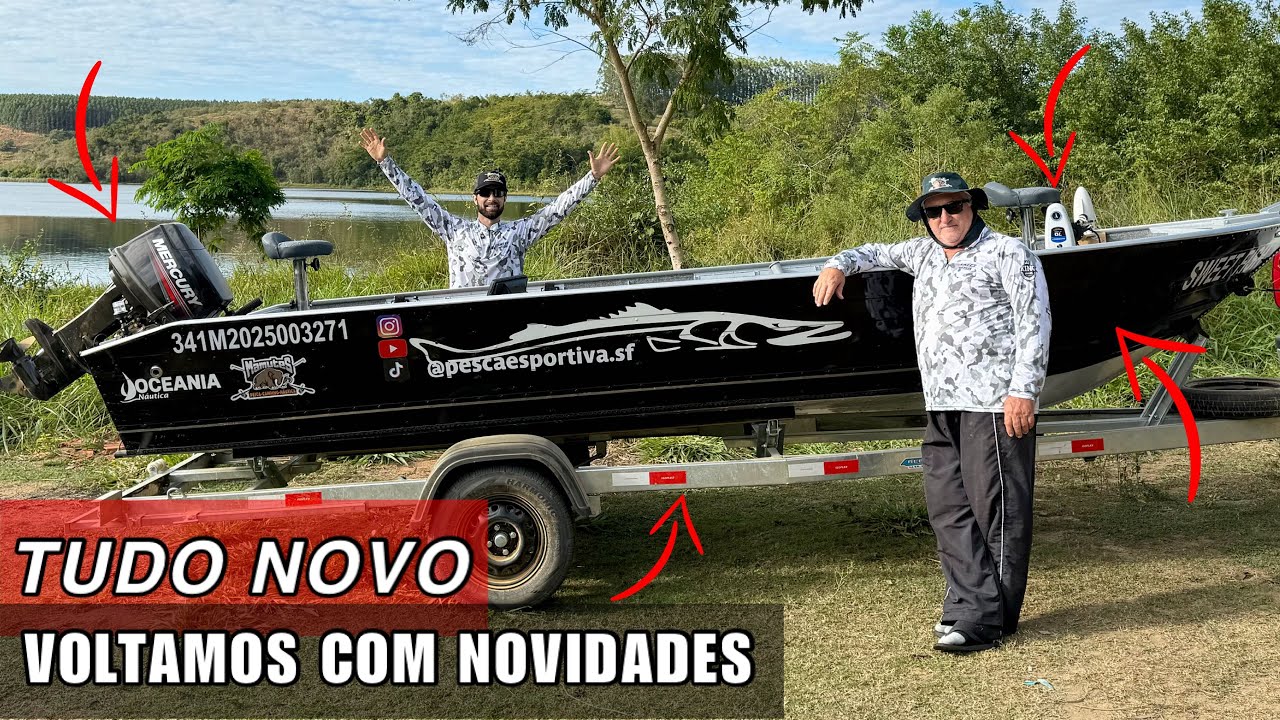 UM NOVO BARCO, UM NOVO CICLO, ESSE FOI O MOTIVO DO NOSSO SUMIÇO, VOLTAREMOS A PESCAR E FILMAR.👏🏻🎣🎥