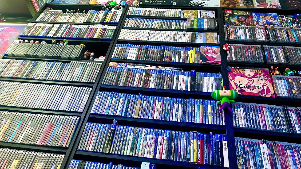 THE GREAT WALL OF PLAYSTATION! My 1500 Game Collection Room Tour
