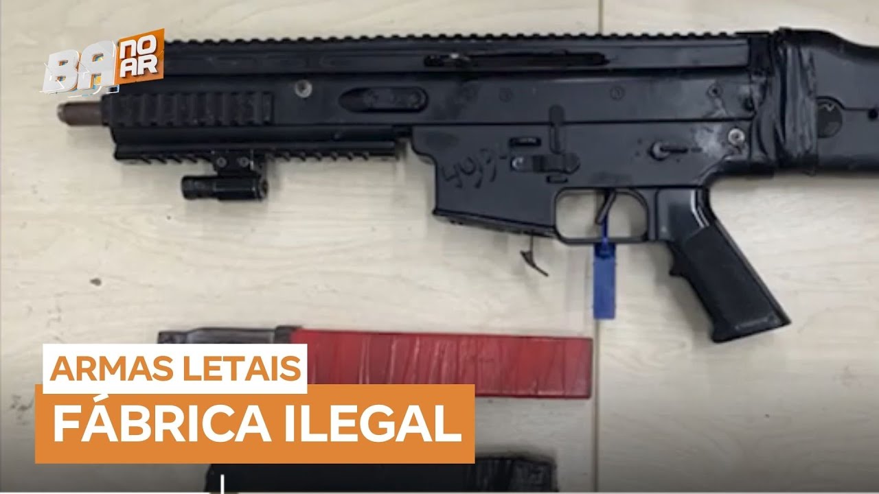 Fábrica clandestina de armas é descoberta e duas pessoas são presas na Bahia