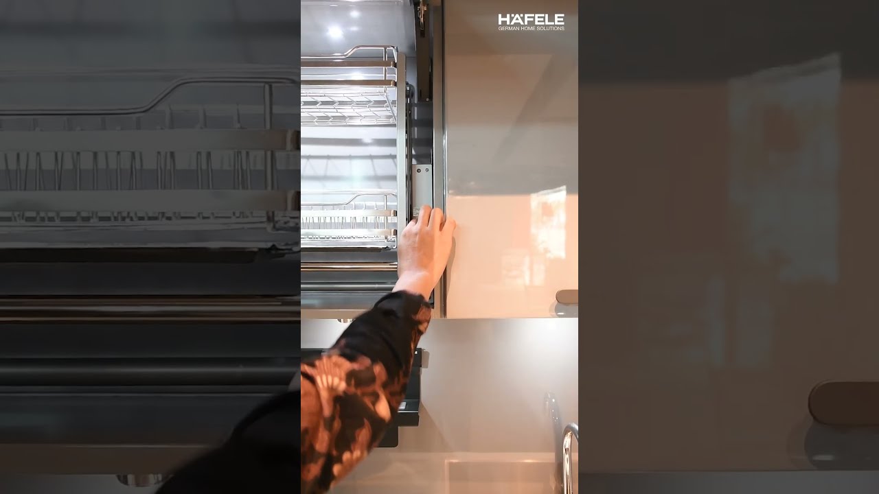How To Use Hafele Pull Down Dish Rack Lento