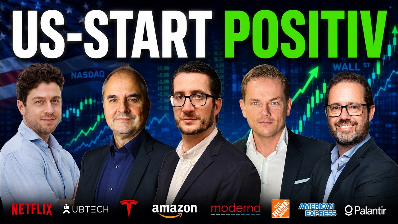 US-Start positiv: Netflix, UBTECH, TSLA, UNH, Amazon, Moderna, HomeDepot, American Express, Palantir