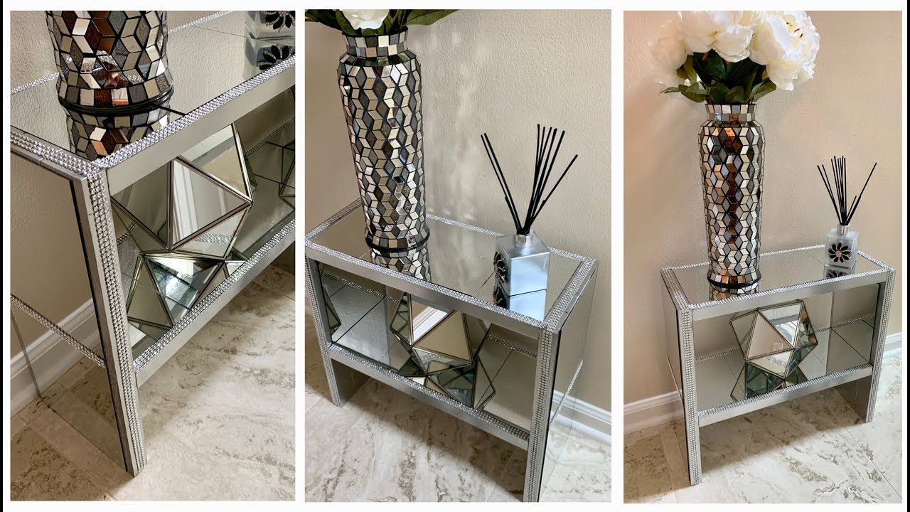 Dollar Tree DIY || Mirrored Stand || Easy & Inexpensive