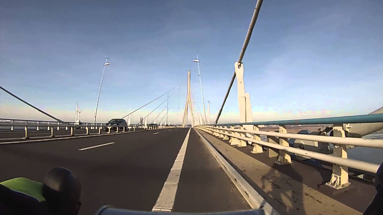 Pont de Normandie à vélo