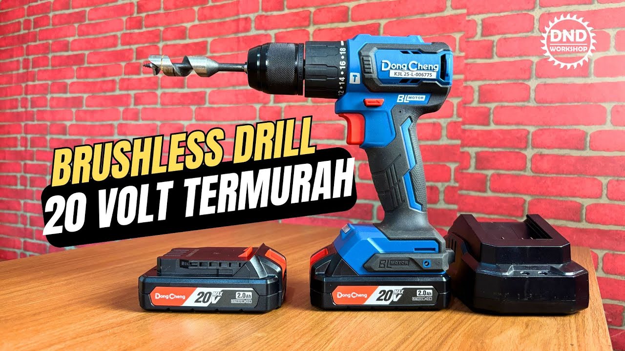Bor Brushless 13mm Termurah dari DongCheng ‼️ DCJZ2040i 13AM