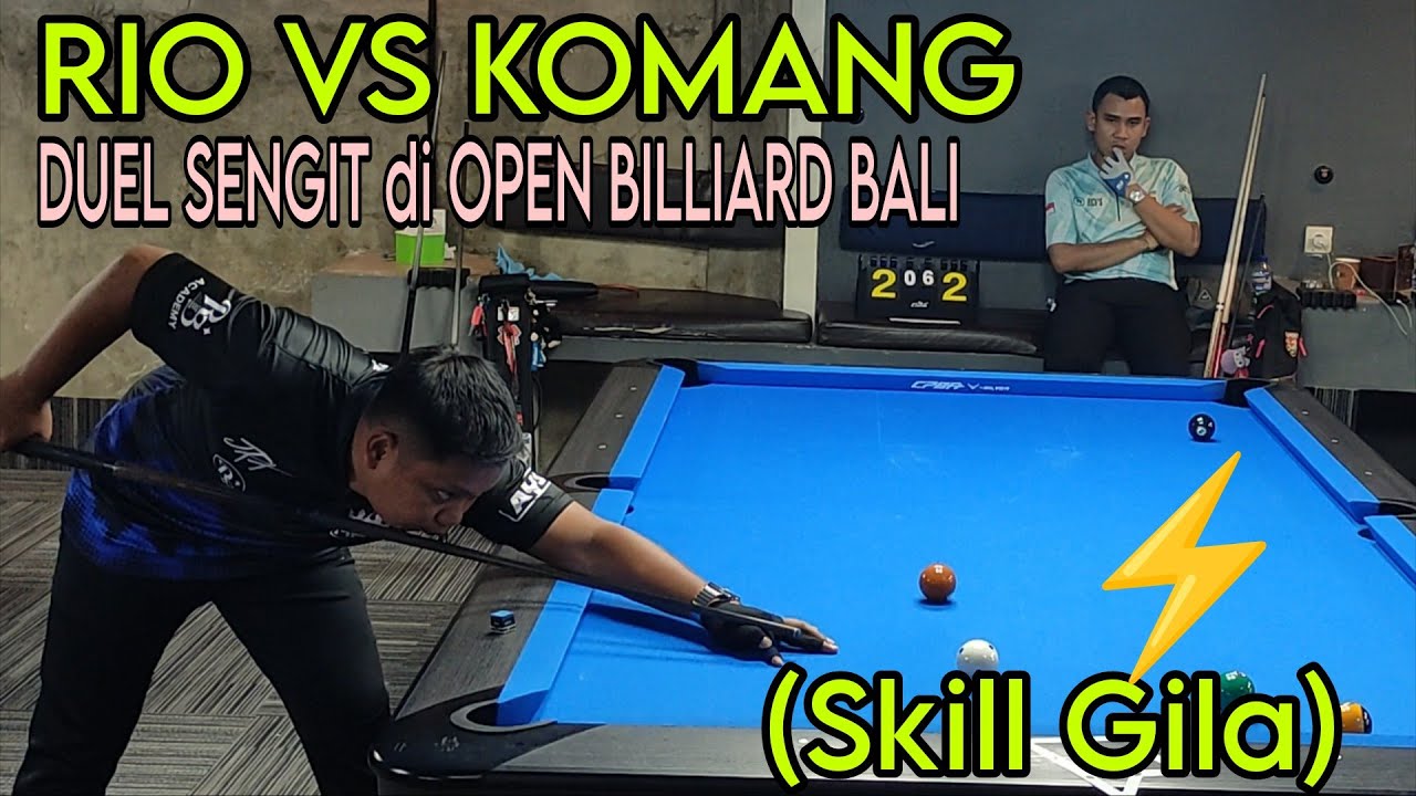 SKILL GILA! 🔥 RIO VS KOMANG: DUEL SENGIT di Open Billiard Bali