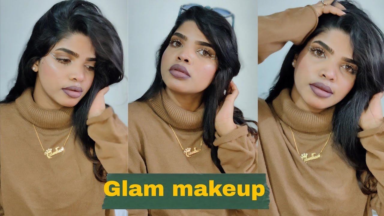 Glam makeup / simple makeup look / view and mo official