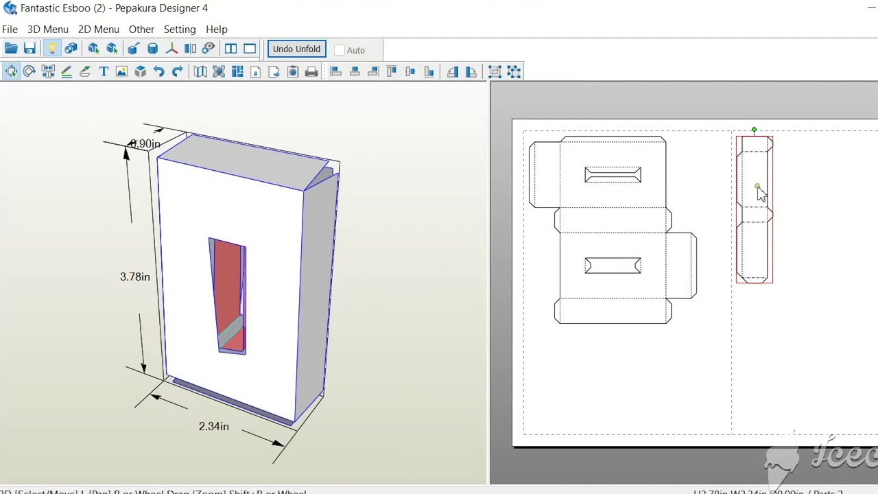 3D Paper Cutout Model: Unfolding Model w/ Pepakura (Part 2/2)
