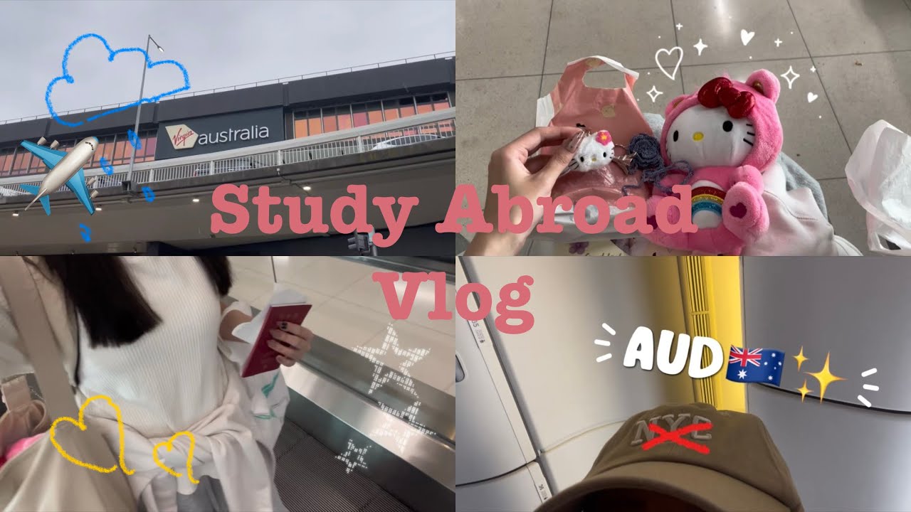【Study Abroad Vlog🇦🇺#1】大学生のメルボルン留学記録🗒️｜交換留学初日✈️✨