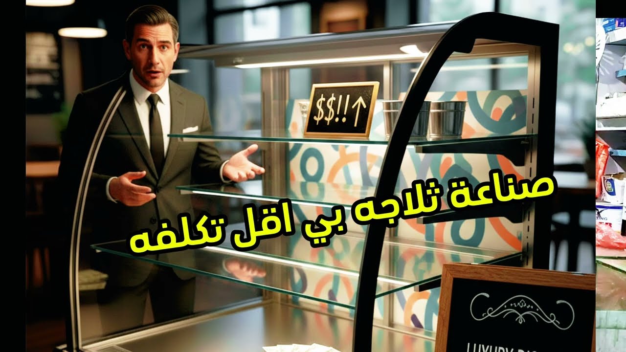 تصنيع ثلاجة عرض كيك  والاطمه زجاجية في ورشتنا (صناعة محلية، جودة عالية، واقتصادية في الكهرباء) ⚡🍰 