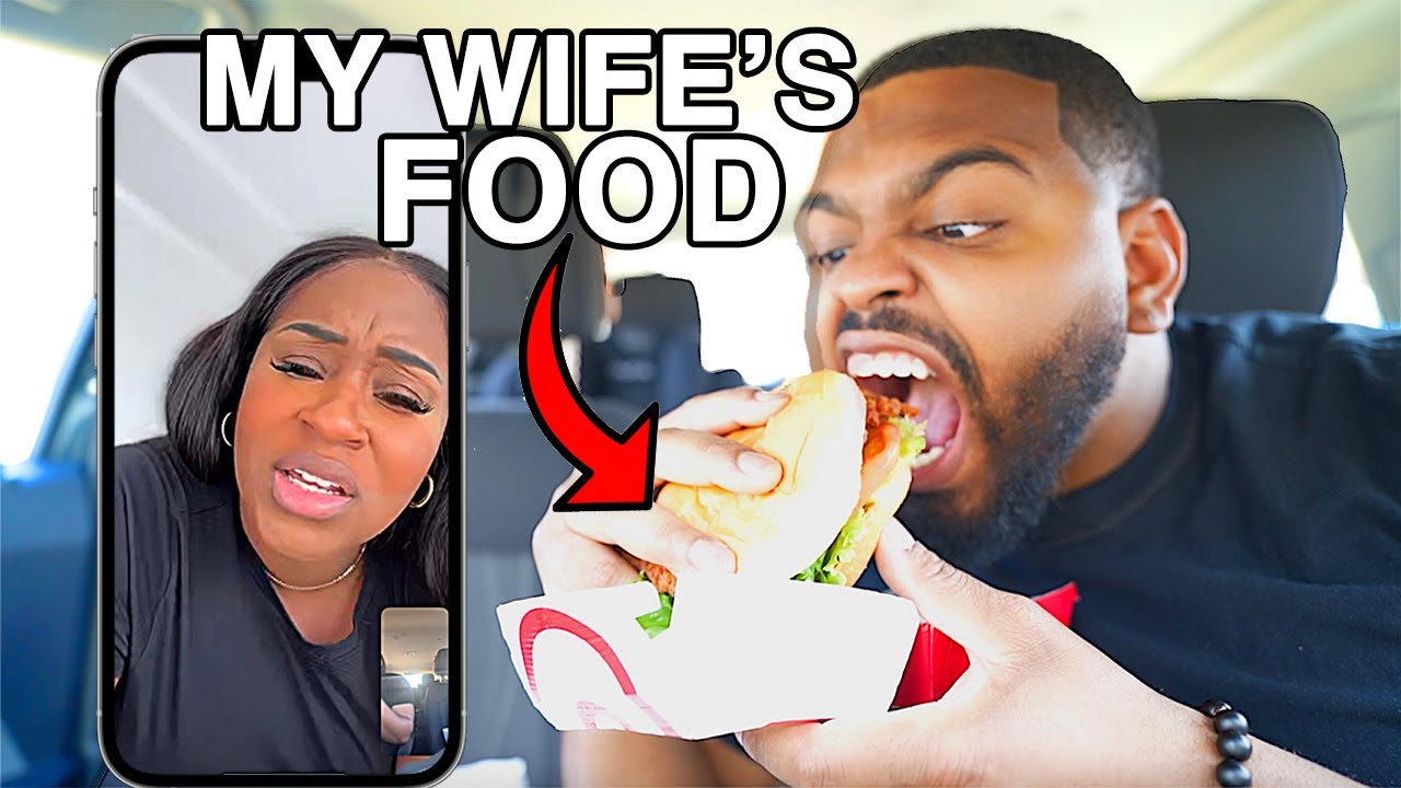 EATING MY PREGNANT WIFE'S FOOD IN FRONT OF HER