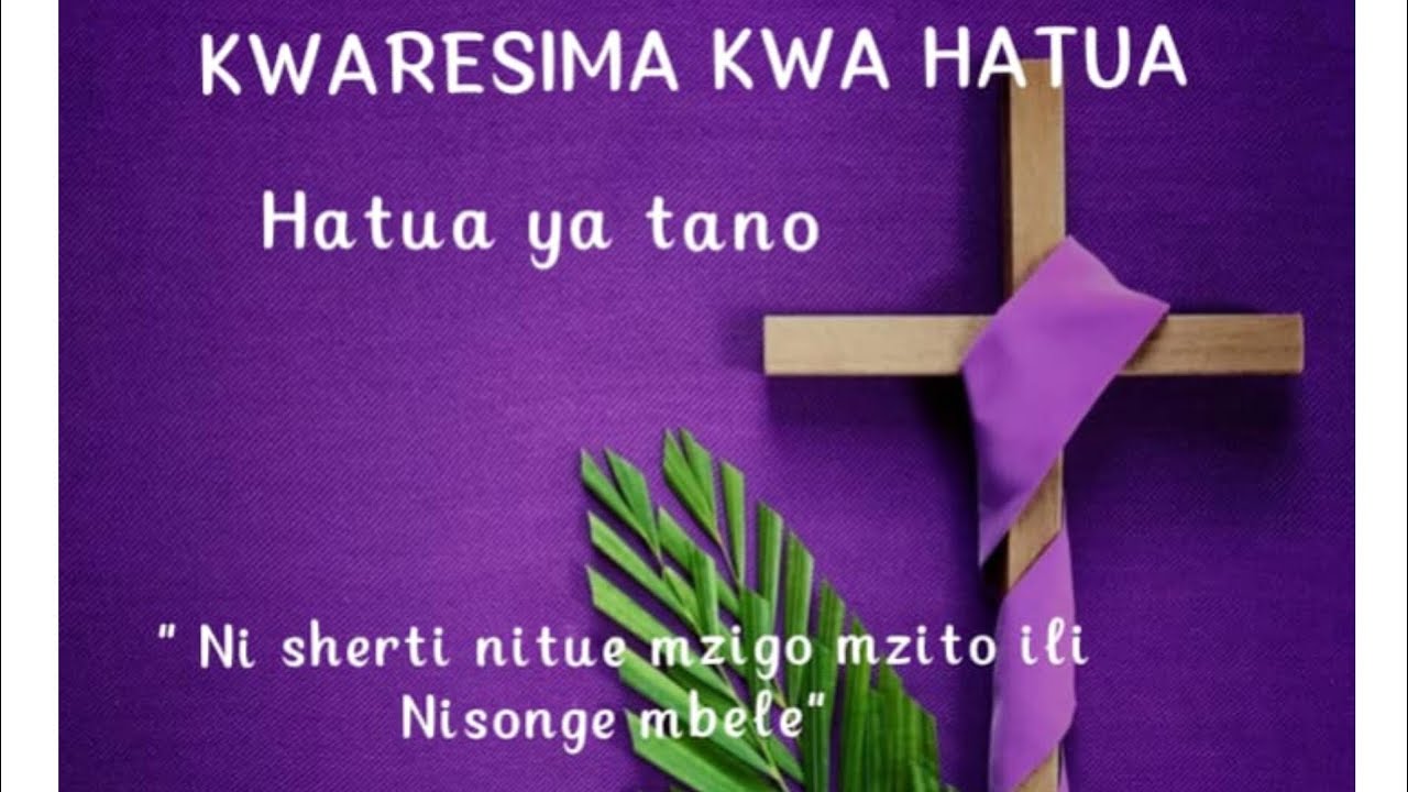 #UNGANA PADRE NYONI PAROKO WA PAROKIA YA YOMBO KIWALANI KWA SIMULIZI ZA KWARESIMA KWA HATUA YA NNE