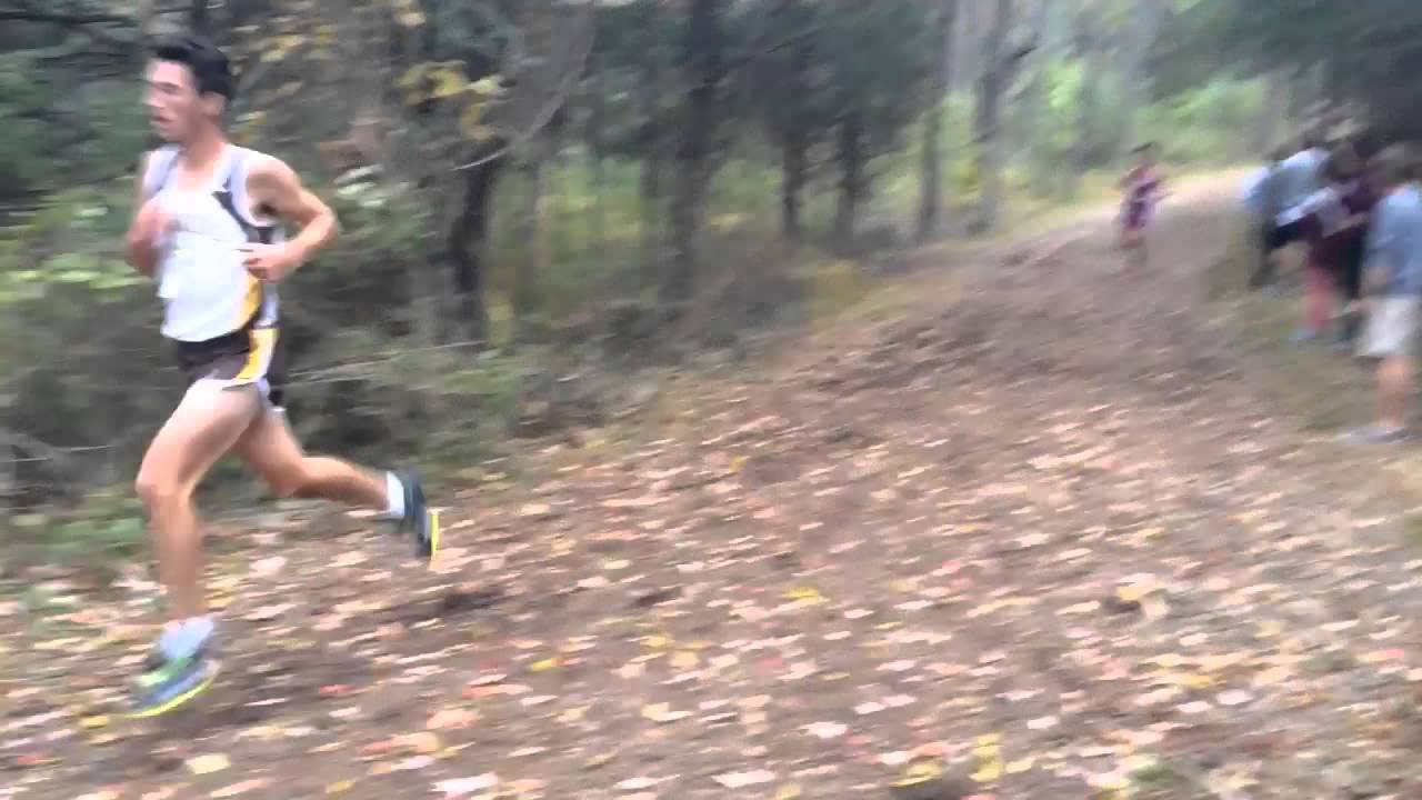 The 2-mile mark In The Boys Race At The Somerset County Championships