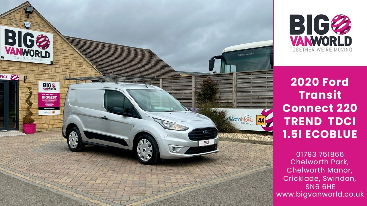 2020 Ford Transit Connect 220 TDCI 120 L1H1 TREND ECOBLUE SWB LOW ROOF AUTO Video Tour | BigVanWorld