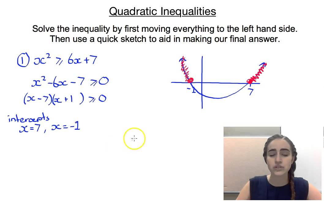 Quadratic Inequalities