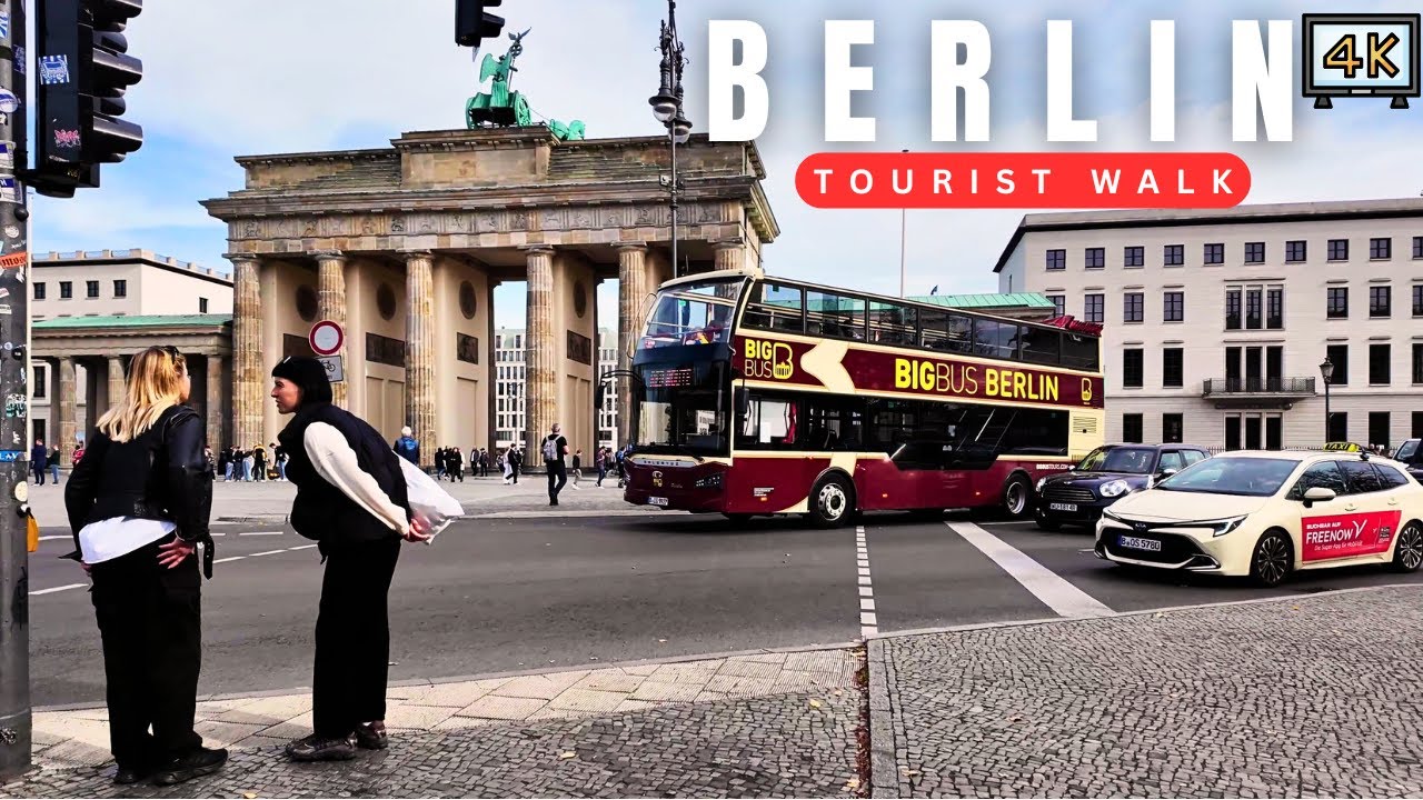 Berlin 4K Tourist Walk | Brandenburg Gate to Reichstag