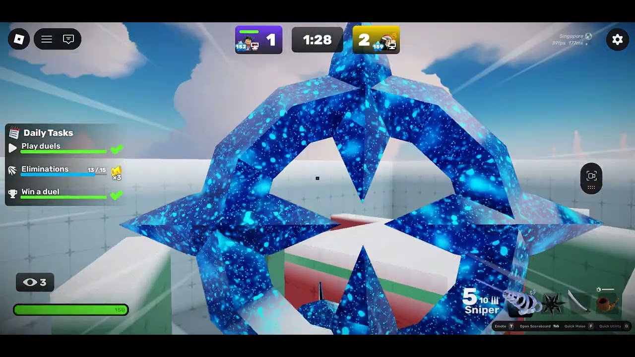 I 1v1ed @inspired198 live on stream (Just do 4 wins I lost😥)