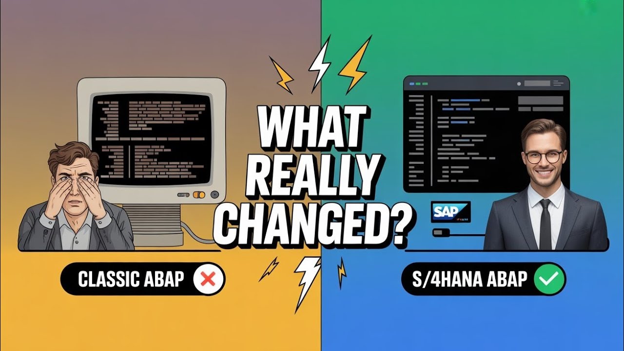 ABAP vs S/4HANA ABAP – What REALLY Changed? | Must Watch for ABAP Developers