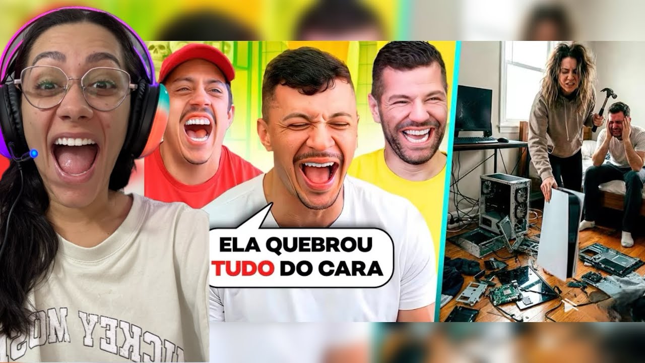 REACT: CHORANDO DE RIR COM PESSOAS SE DANDO MAL 😂 - Canal Canalha 