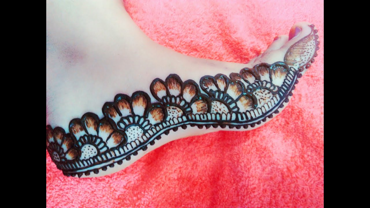 Beautiful Foot Mehndi Design 2016 | Leg Henna Simple and Easy for Eid | Teej - Naush Artistica