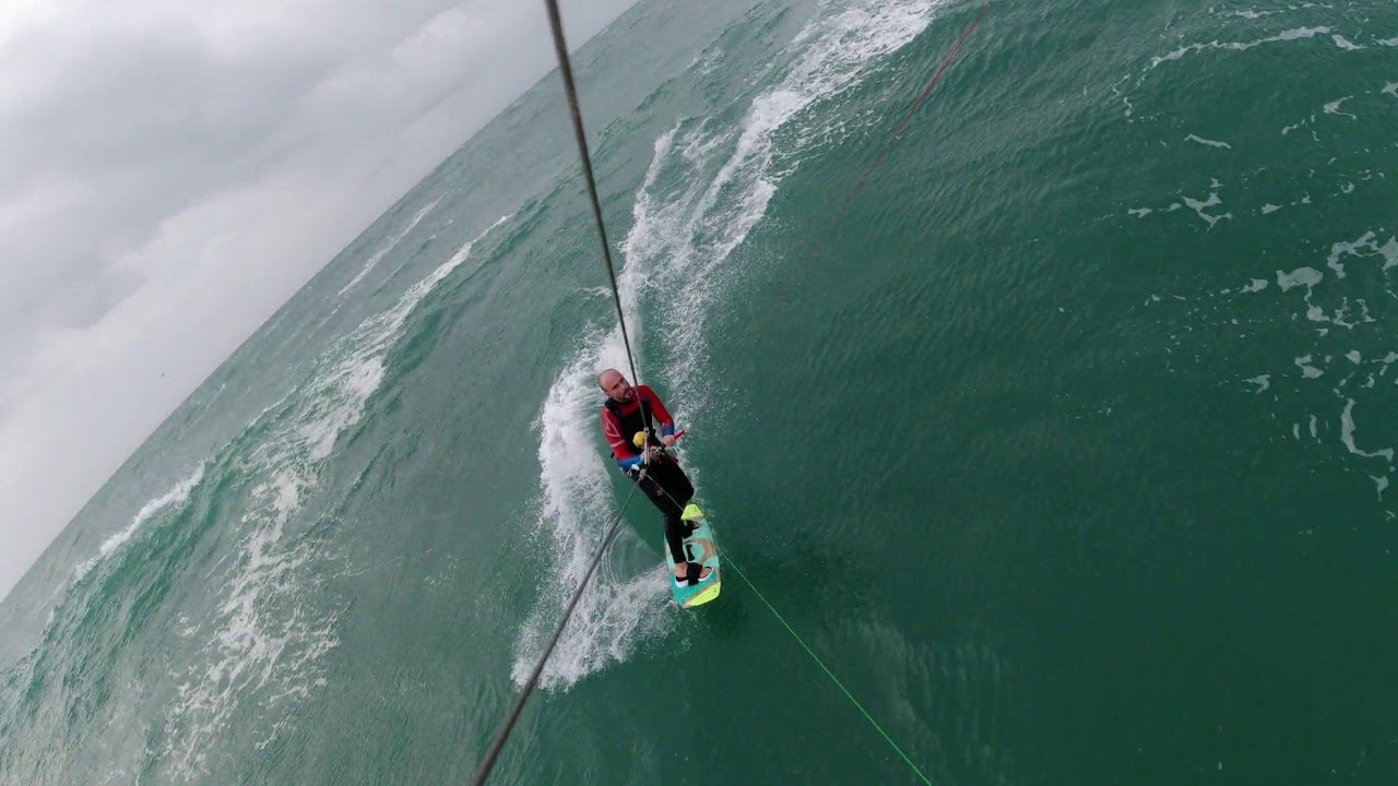kitesurf à siouville et jolies vagues