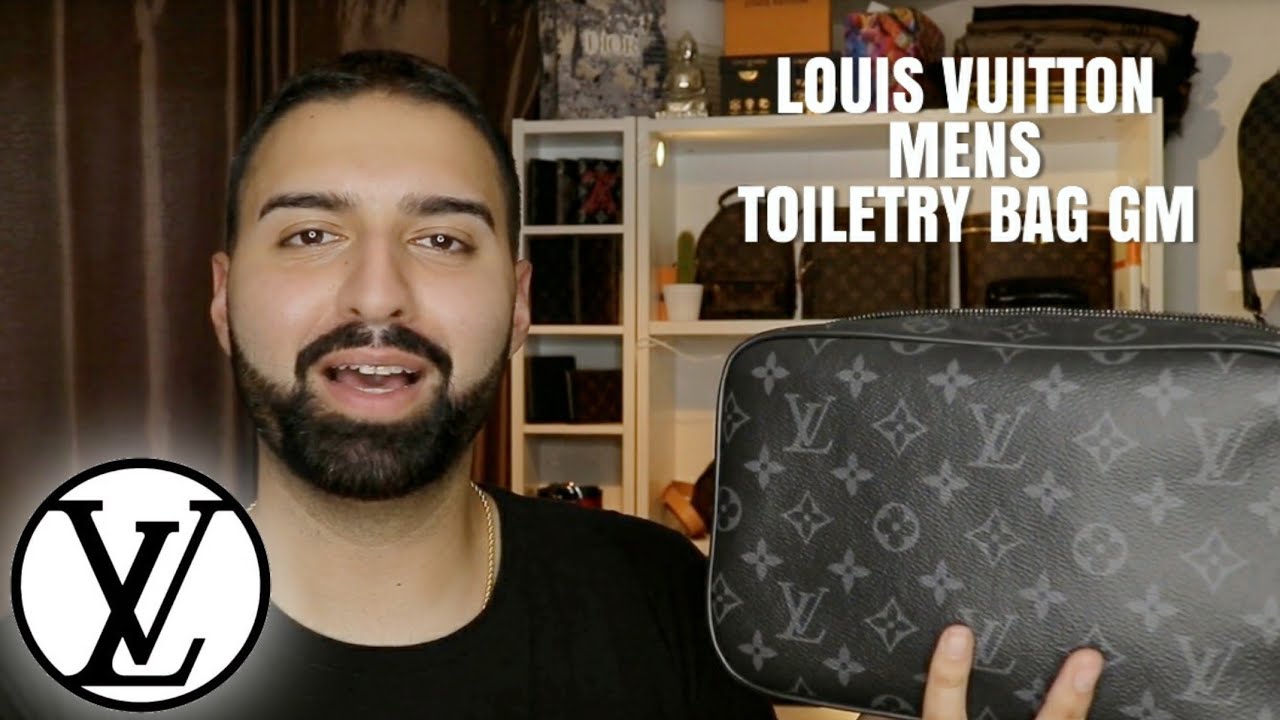 LOUIS VUITTON - MENS TOILETRY POUCH | Monogram Eclipse Review