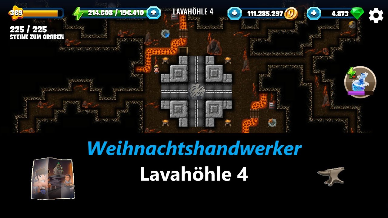 Lets Play Diggy's Adventure &ndash; Weihnachtshandwerker &ndash; #9 Lavah&ouml;hle 4 (deutsch / german)