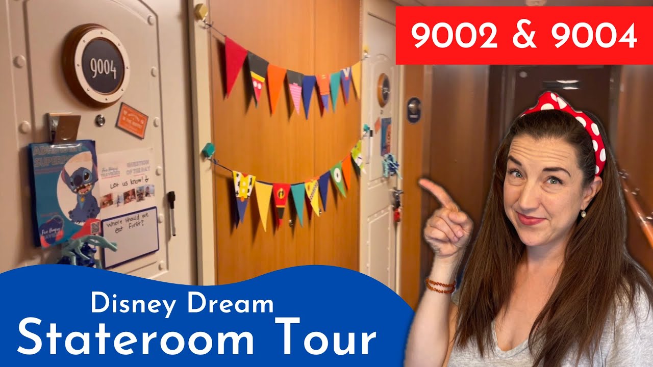 Stateroom 9004 on Disney Dream - Plus Laundry and Door Decorations! Cat 8B Deluxe Family Oceanview