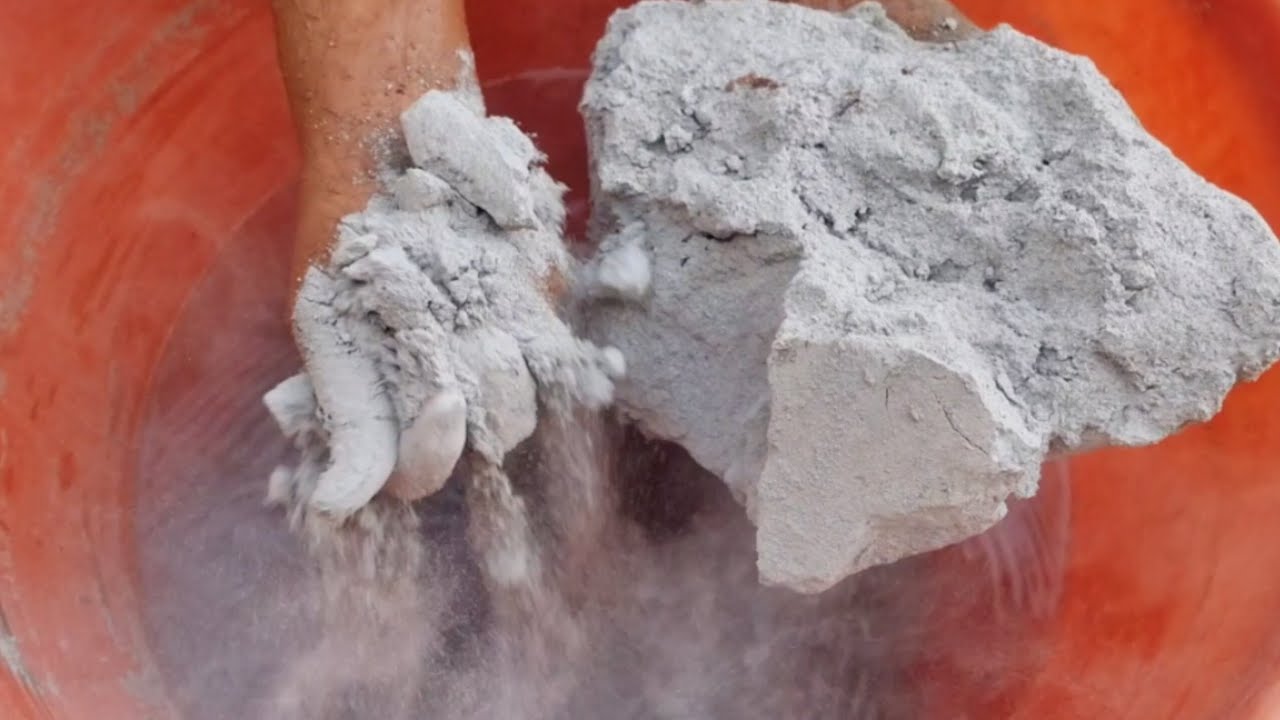 New Video New Texture Pure Ashes Dirt Crumbling in Water Super Duper Dusty Soft Creamy 