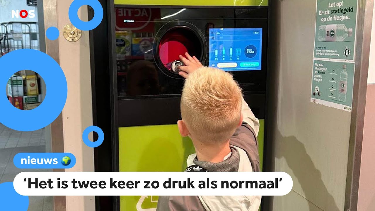 Geld verdienen aan blikjes: Lange rijen bij inleverautomaten
