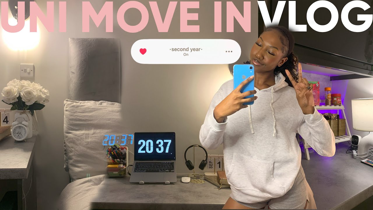 UNI MOVE IN VLOG + ROOM TOUR | *second year* COLLEGE MOVE IN VLOG |Aston Uni|Back to School season 