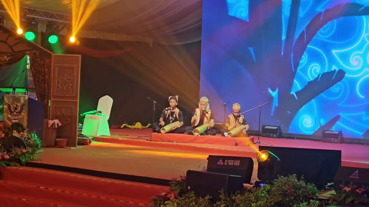 Persembahan Arthur Borman pemusik lengendaris Pratuokng Bindayuh di Festival Gendang Sarawak 2025