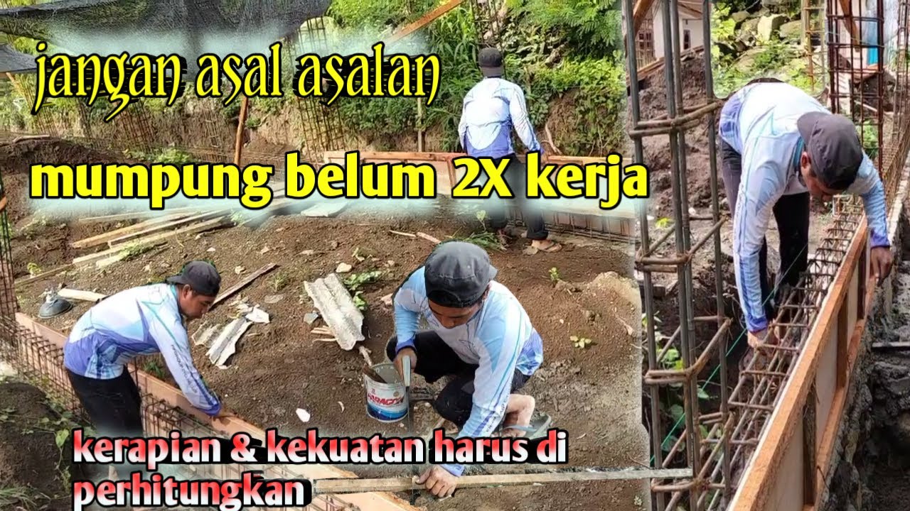 Tutorial membuat bekisting sloof yang kuat bangunan 3 lantai